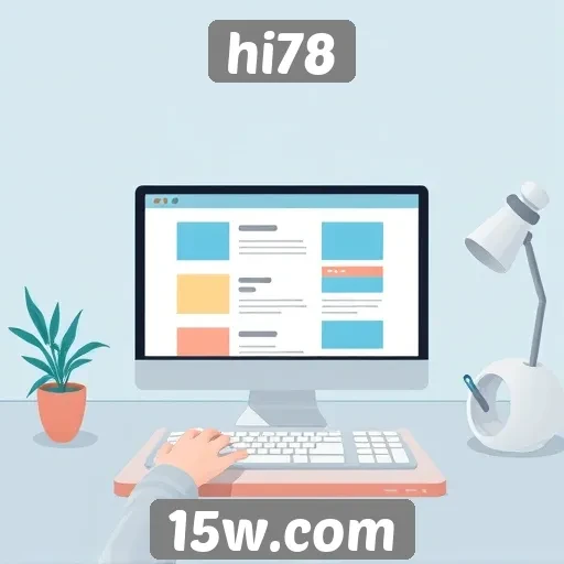 Análise da interface de usuário do site hi78